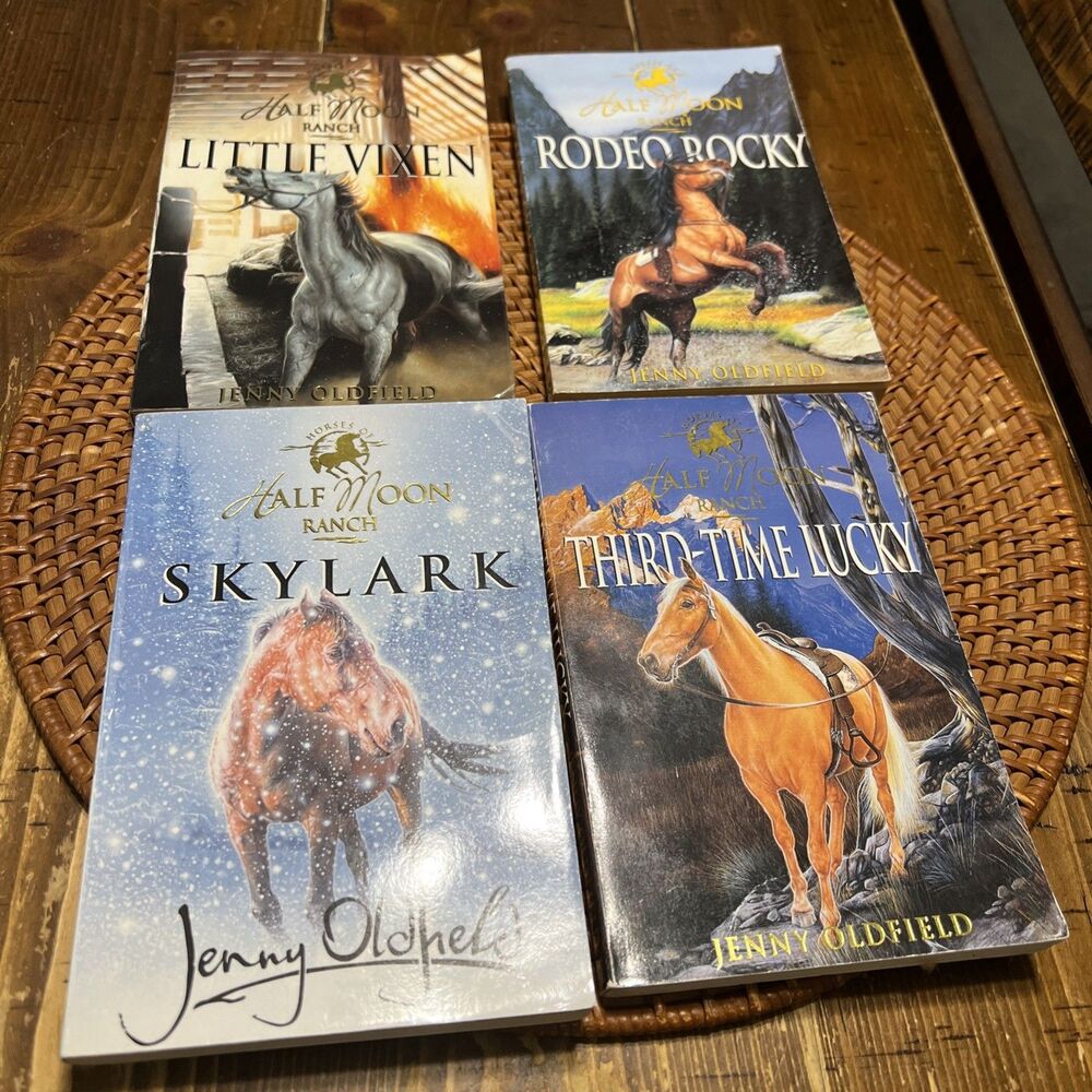 Vintage Horses Of Half Moon Ranch (Lot Of 4) Jenny Oldfield Collection